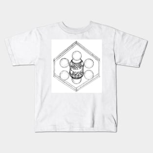 Double Sphere Robot Kids T-Shirt